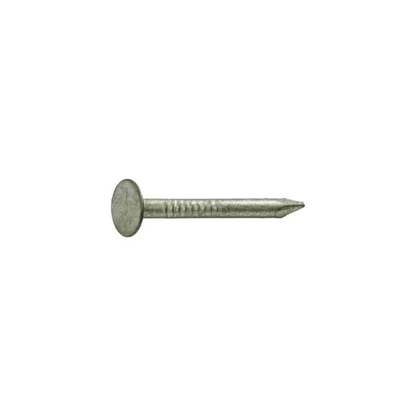 Roofing Nail, 1-3/4 in L, 5D, Steel, Hot Dipped Galvanized Finish, 11 ga, Grip-Rite, Mfr#: 134HGRFG1